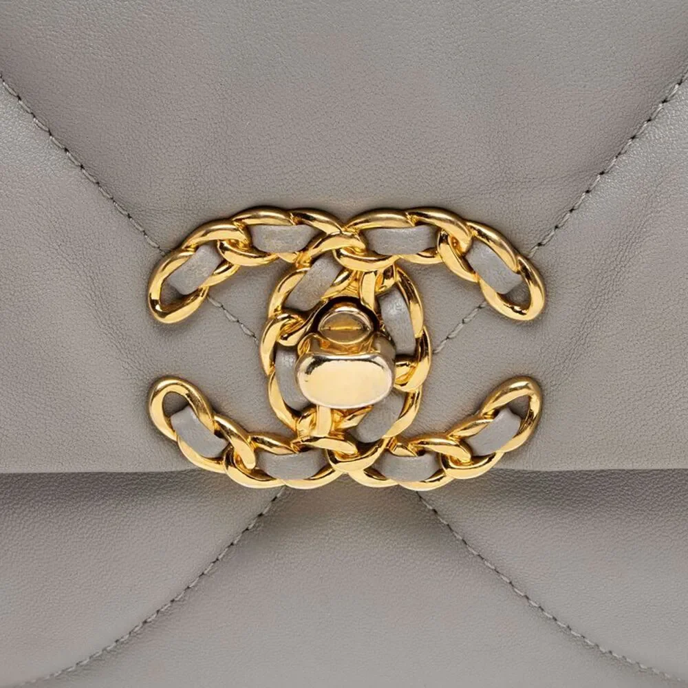 Chanel Lambskin 19 Maxi Flap Shoulder Bag